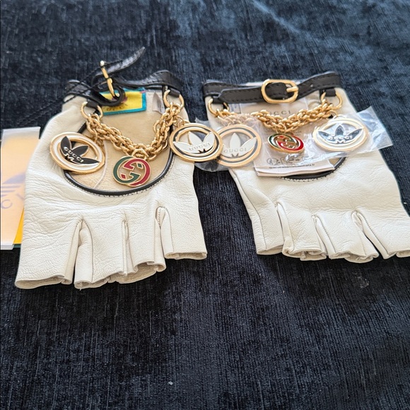 Gucci Accessories - Gucci x adidas leather fingerless gloves